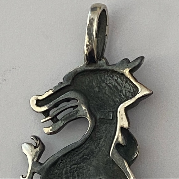 Unisex dragon pendant 925 silver - Picture 5 of 5
